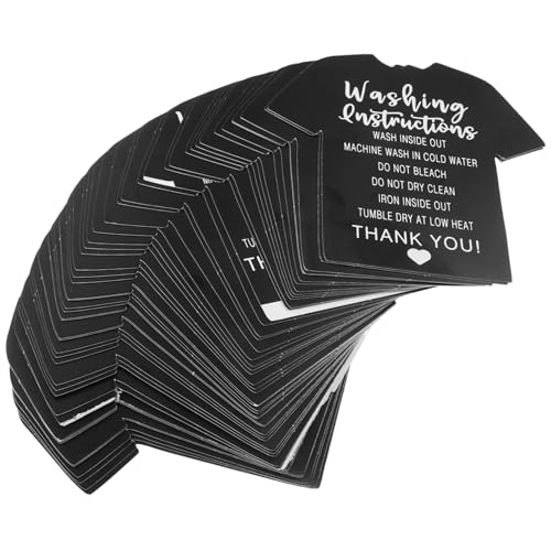 TOPBATHY 50 Stück Waschbehördeetikett Stichworte Anweisung Karte Reinigungsetiketten Kleidungsetiketten Symbole Für Wäscheetiketten Hemdverpackung Kleidungsschilds Schwarz Papier TOPBATHY 50 Stück Waschbehördeetikett Stichworte Anweisung Karte Reinigungsetiketten Kleidungsetiketten Symbole Für Wäscheetiketten Hemdverpackung Kleidungsschilds Schwarz Papier von TOPBATHY