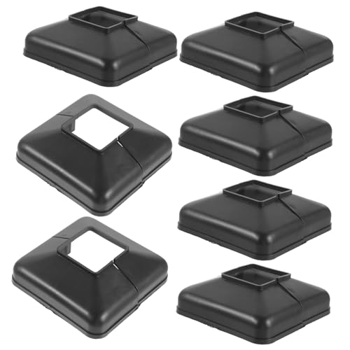 TOPBATHY 6Stücke Vinyl Pfostenkappen Für Balkone Dekorative Abdeckungen Für Zaunpfosten Geteilte Pfostenabdeckung Langlebig Für Geländer Treppen von TOPBATHY