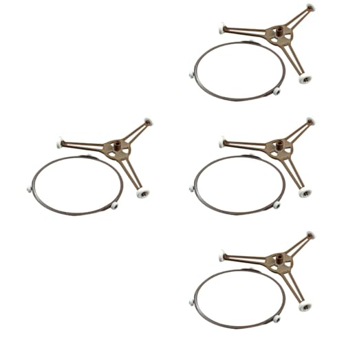 TOPBATHY 4 Sets Universal-drehteller für Mikrowellenherde Mikrowellen-glasplattenrollen für Mikrowellen 2 Stück X 4 TOPBATHY 4 Sets Universal-drehteller für Mikrowellenherde Mikrowellen-glasplattenrollen für Mikrowellen 2 Stück X 4 von TOPBATHY