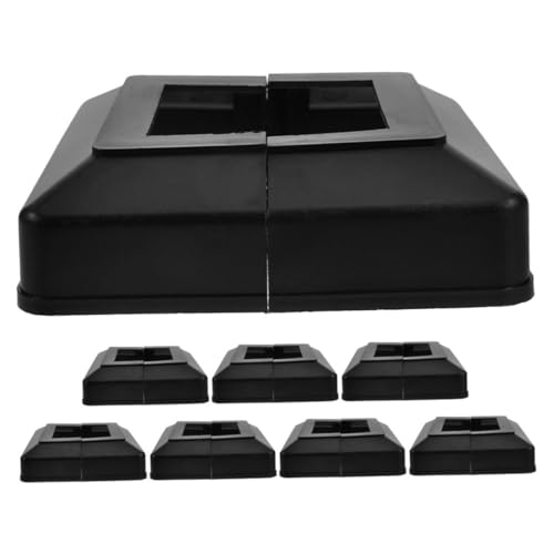 TOPBATHY 8 Stück Dekorative Abdeckkappen Für Zaunpfosten Abdeckungen Für Außendeckpfosten Pfostensockelabdeckungen Terrassenpfostenschürze Pfostenhülsen Vinyl Von Trim Decks von TOPBATHY