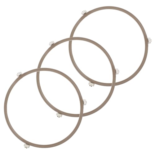 TOPBATHY 9 Stk Mikrowellen-Plattenspieler mikrowelle drehteller Mikrowellen-Drehteller Glas-halter Kreistablett Drehteller-Radring runder Ofenring Drehscheibe Komponente Rollring Scrollrad von TOPBATHY