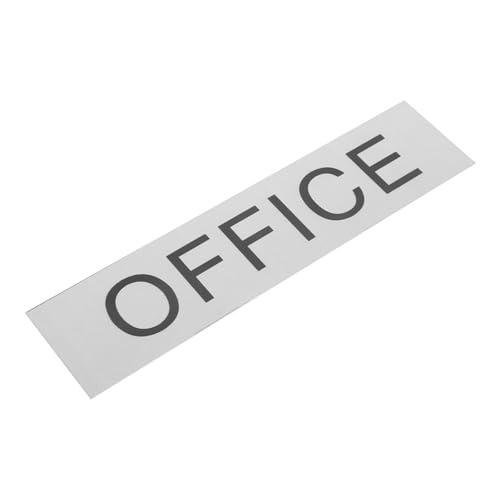 TOPBATHY Bürozeichen Bürotür hängend Türschild Schulbüroschild Lasst uns Büroschilder für Türen Büroschild Tür-Büro-Schild das Büroschild Zeichen für Büro Acryl Silver von TOPBATHY