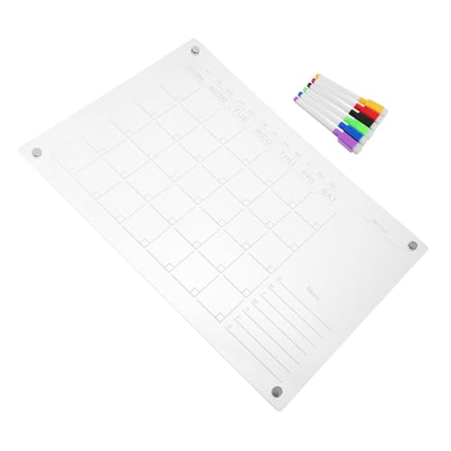 TOPBATHY Magnetische Notiztafel Magnetkalender Für Den Kühlschrank Magnetischer Notizblock Magnetisches Whiteboard Magnetischer Wochenplaner Für Den Kühlschrank Trocken Abwischbare von TOPBATHY