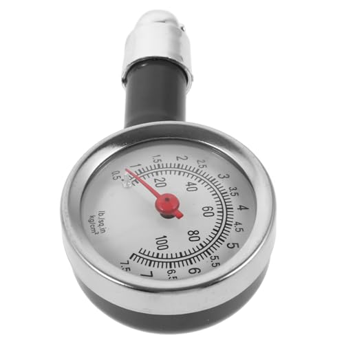 TOPBATHY Reifendruckmesser Luftdruck Reifendruck Monitor Reifendruckmessgeräte Für Den Reifendruck Digital Meter Autoreifendruckprüfer Auto Reifen Messgerät Black Metall von TOPBATHY