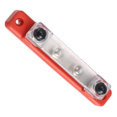 TOPBATHY Rv Yacht Sammelschiene Batterieklemmenblock Sammelschienenklemmenblock Verteilerblock Stromverteilungsklemmenblöcke Marine Sammelschiene Kunststoff Rot von TOPBATHY