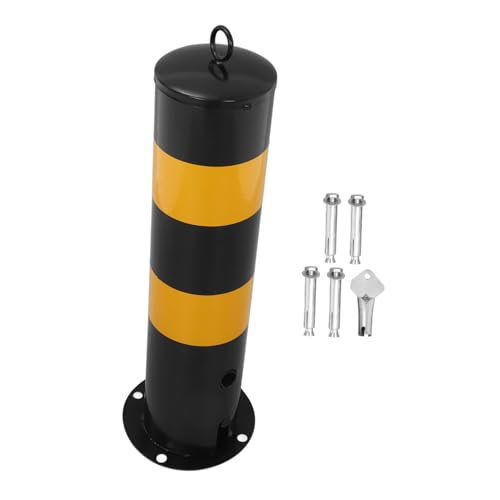 TOPBATHY Schutzgeländer Barrikade Parkstangen viel Verkehr Parksperrenpoller Einfahrt Barriere Sicherheitspoller Parkkegel für das Fahrertraining Parkgeräte Rostfreier Stahl von TOPBATHY