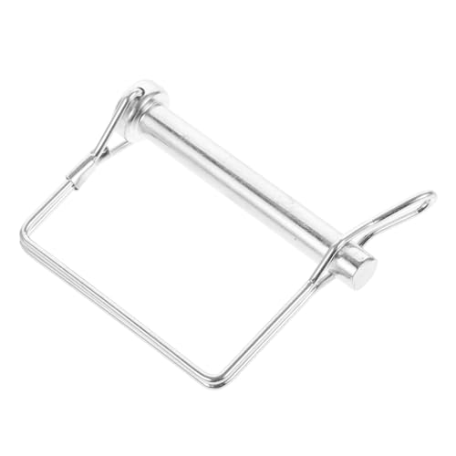 TOPBATHY Sicherheitskupplungsstift Für Rasen Anhängerkupplungsschloss Sicherungsstift Der Anhängerkupplung Anhängerkupplungsstift Drahthalter Silber Galvanisiertes Eisen von TOPBATHY