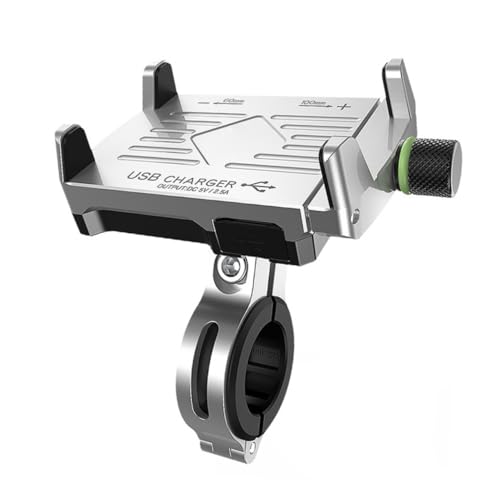 TOPBATHY Telefonhalterung mit USB Ladeanschluss Verstellbar für Smartphones Stabiler Aluminiumständer für Sicheres Navigieren Dem TOPBATHY Telefonhalterung mit USB Ladeanschluss Verstellbar für Smartphones Stabiler Aluminiumständer für Sicheres Navigieren Dem von TOPBATHY