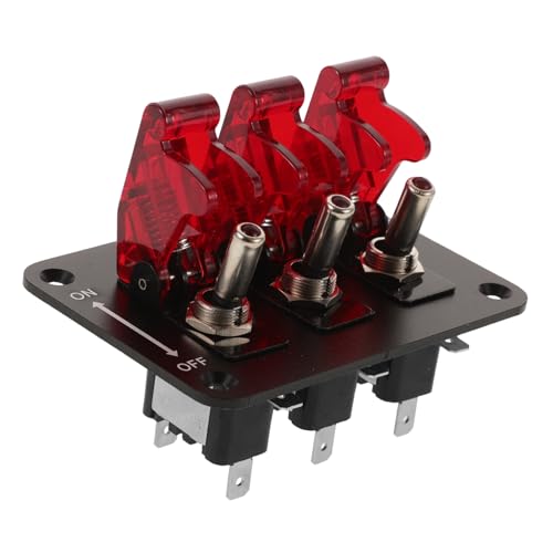 TOPBATHY Wasserdichter Schalter Boot Kippschalter Aus 12 V Schalter Beleuchteter Kippschalter 12 V 3 Positionen Wippschalter 12 V Kippschalter Hochleistungs Kippschalter Rot Tschüss TOPBATHY Wasserdichter Schalter Boot Kippschalter Aus 12 V Schalter Beleuchteter Kippschalter 12 V 3 Positionen Wippschalter 12 V Kippschalter Hochleistungs Kippschalter Rot Tschüss von TOPBATHY