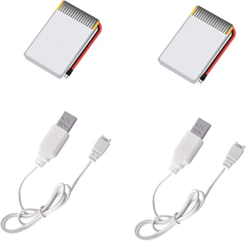 2 x 3,7 V wiederaufladbare Batterien und USB-Ladegeräte für TOPBLASTERBOX Q9S Drohne 2 x 3,7 V wiederaufladbare Batterien und USB-Ladegeräte für TOPBLASTERBOX Q9S Drohne von TOPBLASTERBOX