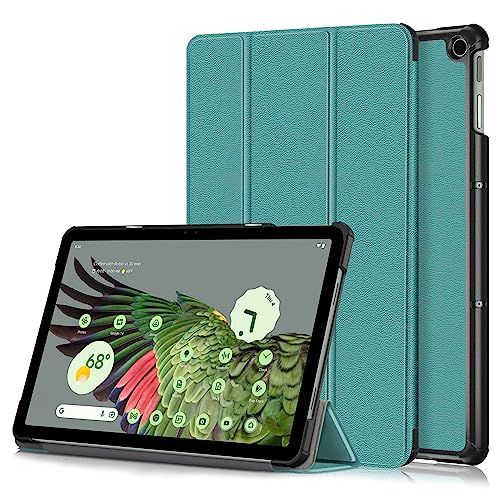 TOPCASE Für Google Pixel Tablet Hülle, Magnetisch Lederhülle Pixel Tablet Cover mit Ständer Kratzfest Stoßfest Ultradünnes Tablet Schutzhülle für Google Pixel Tablet 11 Zoll 2023,Mgrün von TOPCASE