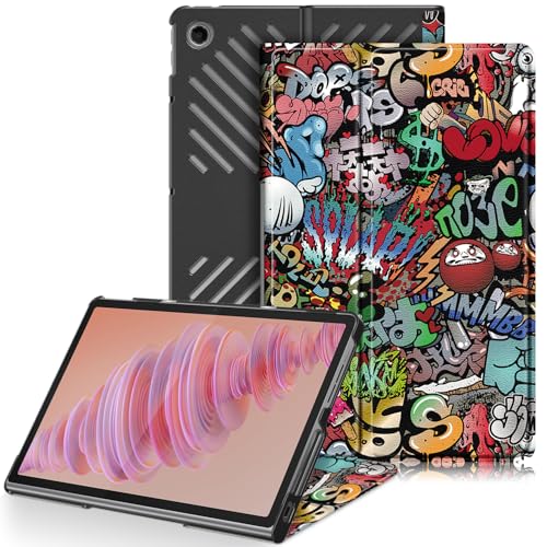 TOPCASE Hülle Kompatibel mit Lenovo Tab Plus Tablet (TB351FU) 11.5 Zoll 2024 Cover,Ultra Leder Ständer Schutzhülle Funktion,Graffiti von TOPCASE