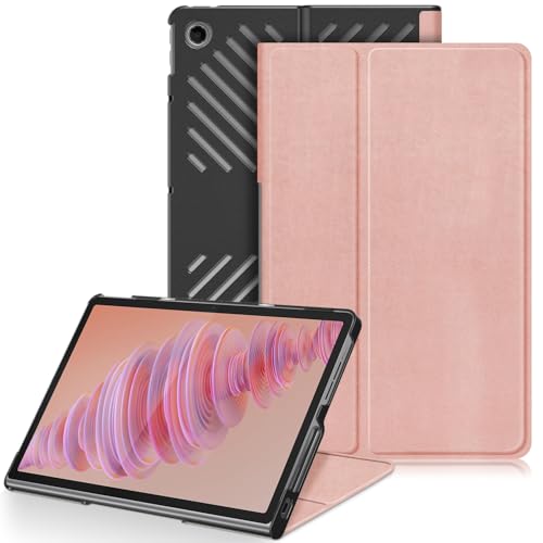 TOPCASE Hülle Kompatibel mit Lenovo Tab Plus Tablet (TB351FU) 11.5 Zoll 2024 Cover,Ultra Leder Ständer Schutzhülle Funktion,Roségold von TOPCASE