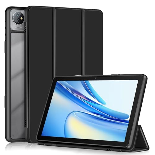 TOPCASE Hülle für Blackview Tab 70/Tab 8/Tab 30/Oscal Pad 70/60 Tablet 10.1 Zoll,Ultra Leder Ständer Schutzhülle mit Auto Schlaf/Wach Funktion Cover für Blackview Tab 70 WiFi 10.1",Schwarz von TOPCASE