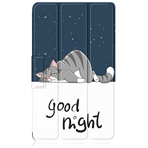 TOPCASE Hülle für Realme Pad Mini 8.7 2022, Schlank Slim Hülle Schutzhülle mit Standfunktion,Faule Katze von TOPCASE