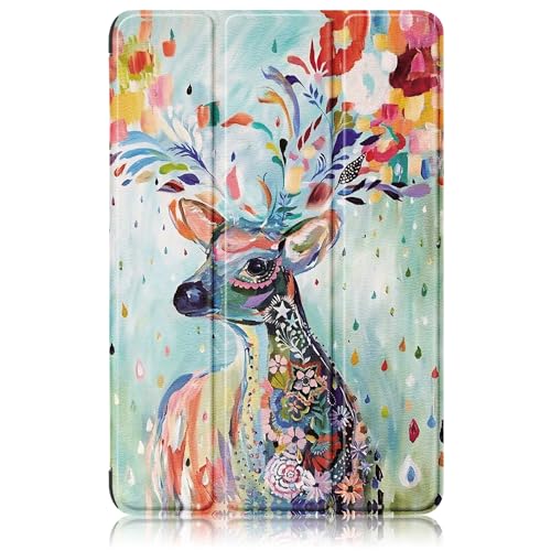 TOPCASE Hülle für Samsung Galaxy Tab A9 Plus 11 Zoll 2023,Ultra Leder Ständer Schutzhülle mit Auto Schlaf/Wach Funktion Cover für Galaxy Tab A9 Plus 11" 2023 SM-X210/X216/X218,Deer von TOPCASE