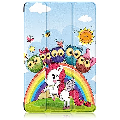 TOPCASE Hülle für Samsung Galaxy Tab S10 Plus/S9 Plus 12.4 Zoll 2023/Tab S9 FE Plus 12.4",Ultra Leder Ständer Schutzhülle mit Auto Schlaf/Wachen Funktion,Weinhorn von TOPCASE