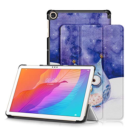 TOPCASE Hülle für Tablet Huawei MatePad T10 9.7 Zoll 2020 /MatePad T10S 10.1 2020 /Honor Pad X8 Lite 10.1 Zoll 2022 Schlank Hülle Schutzhülle mit Standfunktion,Eule von TOPCASE