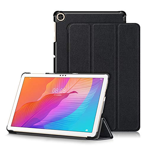 TOPCASE Hülle für Tablet Huawei MatePad T10 9.7 Zoll 2020 /MatePad T10S 10.1 2020 /Honor Pad X8 Lite 10.1 Zoll 2022 Schlank Hülle Schutzhülle mit Standfunktion,Schwarz von TOPCASE