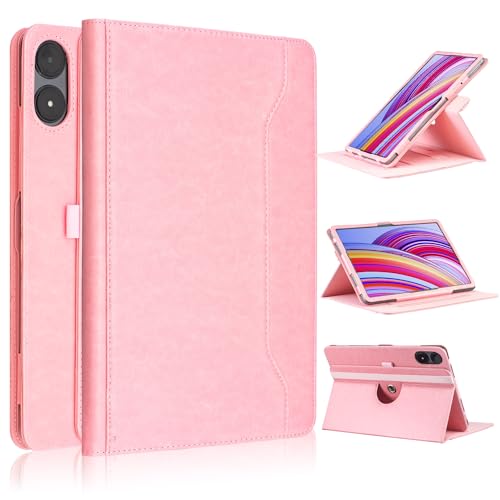 TOPCASE Hülle für Xiaomi Paco Pad/Redmi Pad Pro 12.1 Zoll 2024 Tablet, Kann Sich Um 360°drehen Smart Case,mit Pen Halter und Standfunktion,Rosa von TOPCASE