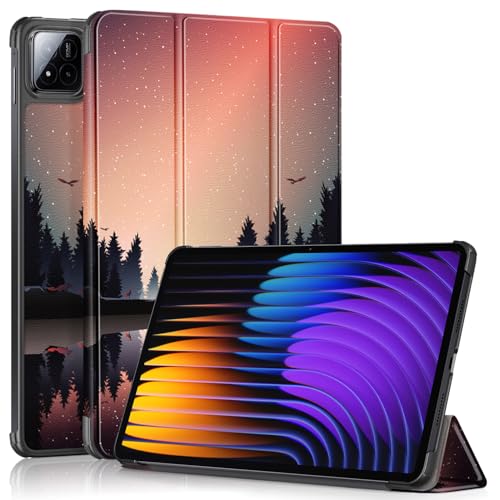TOPCASE Hülle für Xiaomi Pad 7 /Pad 7 Pro Tablet 11.2 Zoll 2024,Schlank Slim Hülle Schutzhülle mit Auto Schlaf/Wach und Standfunktion,Dämmerung von TOPCASE