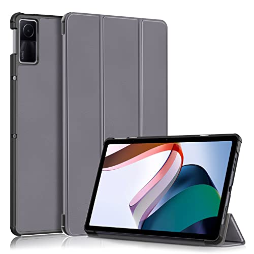 TOPCASE PC Hülle für Xiaomi Redmi pad 10.61 Zoll 2022 Tablet, Schutzhülle mit Auto Schlaf/Wach und Ständer Funktion,Grau von TOPCASE