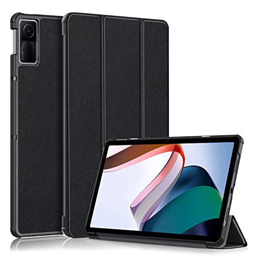 TOPCASE PC Hülle für Xiaomi Redmi pad 10.61 Zoll 2022 Tablet, Schutzhülle mit Auto Schlaf/Wach und Ständer Funktion,Schwarz von TOPCASE