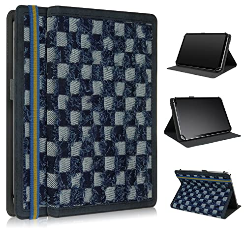 TOPCASE Universal Hülle für 9 10 10.1 Zoll Tablet,Case mit Standfunktion,Dunkelblau von TOPCASE