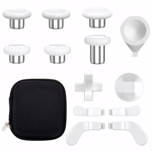Replacement Thumbsticks for Xbox Elite Series 2 Controller Accessory Kit with 6 Joysticks, 4 Paddles, 2 D-Pads, 1 Adjustment Tool (White) von TOPCHANCES