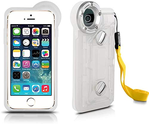 TOPCHANCES Unterwassergehäuse für iPhone 6/6S, iPhone 7, Grad IP68, professionell, 100 m, Tauchen, Schwimmen, Unterwasser-Foto, Videokamera, wasserdicht, für Apple iPhone 6/6S/7, 11,9 cm + Kompass von TOPCHANCES