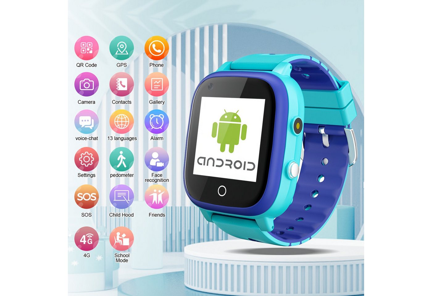 TOPCHANCES für Kinder Bestes Spaß und Interaktiv Smartwatch, Mit Videoanrufen, GPS-Positionierung, Anti-Verlust-Funktion, SOS-Alarm TOPCHANCES für Kinder Bestes Spaß und Interaktiv Smartwatch, Mit Videoanrufen, GPS-Positionierung, Anti-Verlust-Funktion, SOS-Alarm von TOPCHANCES
