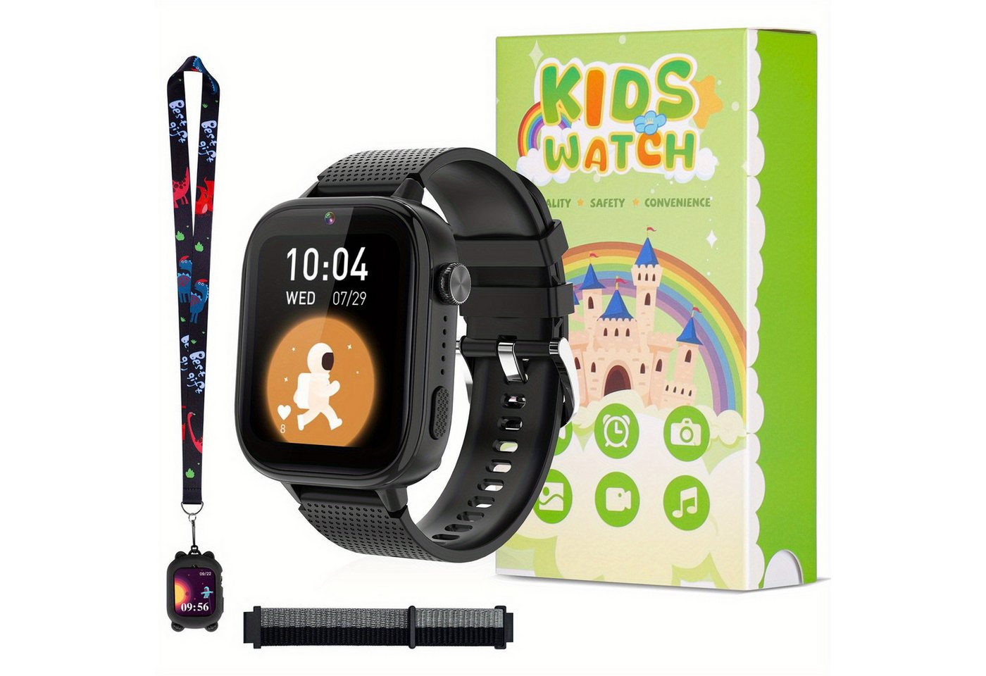 TOPCHANCES für Kinder mit 4G Unbegrenzte Telefonbücher, Smartwatch, mit 47 aufregende Spiele, Zwei-Wege-Anruf-Funktion keine Notwendigkeit TOPCHANCES für Kinder mit 4G Unbegrenzte Telefonbücher, Smartwatch, mit 47 aufregende Spiele, Zwei-Wege-Anruf-Funktion keine Notwendigkeit von TOPCHANCES