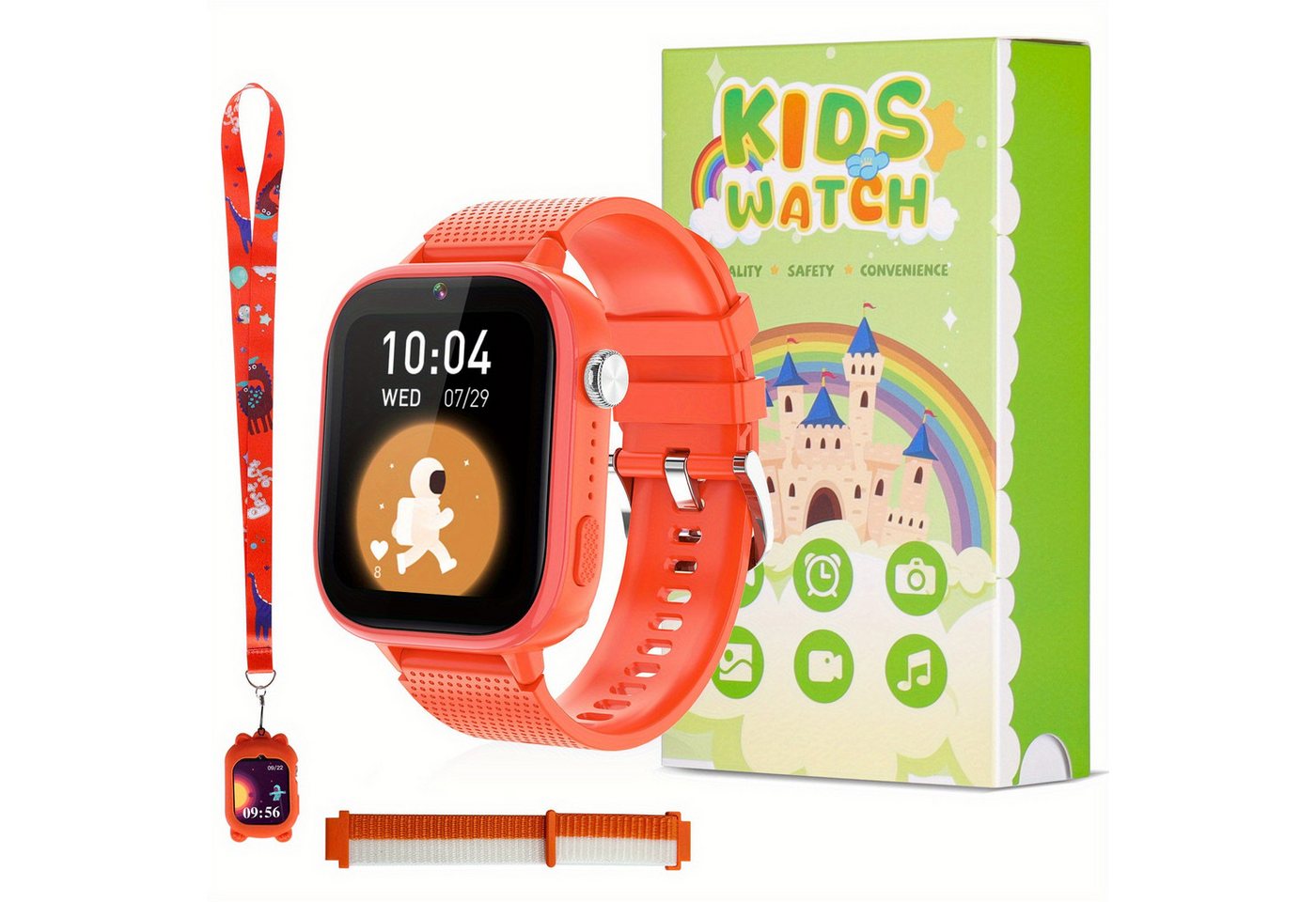 TOPCHANCES für Kinder mit 4G Unbegrenzte Telefonbücher, Smartwatch, mit 47 aufregende Spiele, Zwei-Wege-Anruf-Funktion keine Notwendigkeit TOPCHANCES für Kinder mit 4G Unbegrenzte Telefonbücher, Smartwatch, mit 47 aufregende Spiele, Zwei-Wege-Anruf-Funktion keine Notwendigkeit von TOPCHANCES