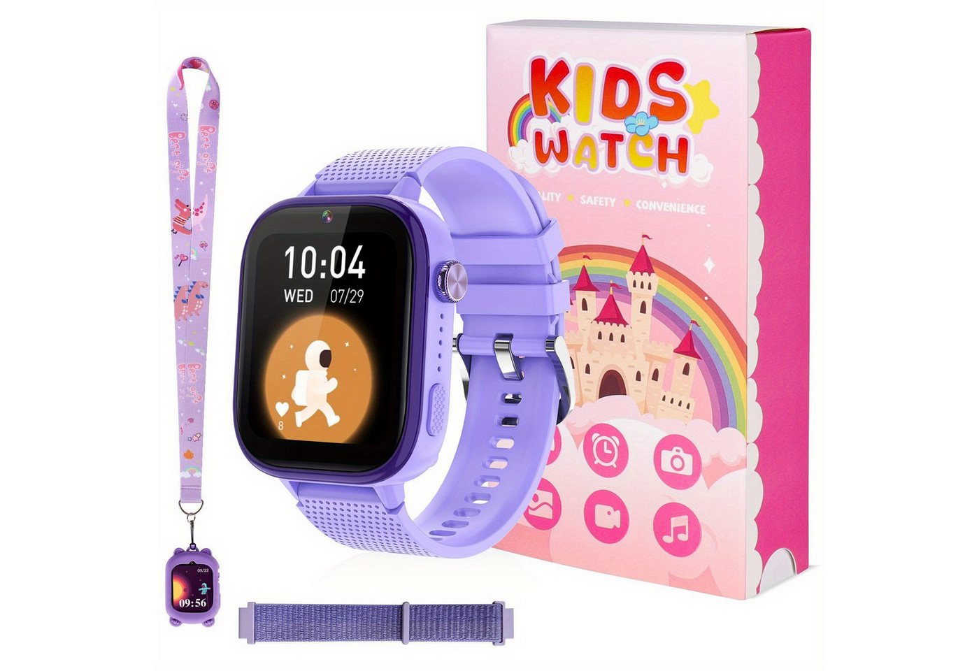 TOPCHANCES für Kinder mit 4G Unbegrenzte Telefonbücher, Smartwatch, mit 47 aufregende Spiele, Zwei-Wege-Anruf-Funktion keine Notwendigkeit TOPCHANCES für Kinder mit 4G Unbegrenzte Telefonbücher, Smartwatch, mit 47 aufregende Spiele, Zwei-Wege-Anruf-Funktion keine Notwendigkeit von TOPCHANCES