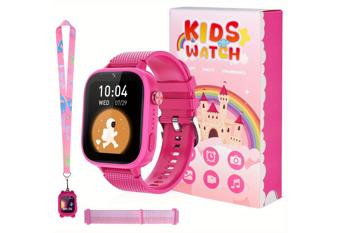 TOPCHANCES für Kinder mit 4G Unbegrenzte Telefonbücher, Smartwatch, mit 47 aufregende Spiele, Zwei-Wege-Anruf-Funktion keine Notwendigkeit TOPCHANCES für Kinder mit 4G Unbegrenzte Telefonbücher, Smartwatch, mit 47 aufregende Spiele, Zwei-Wege-Anruf-Funktion keine Notwendigkeit von TOPCHANCES