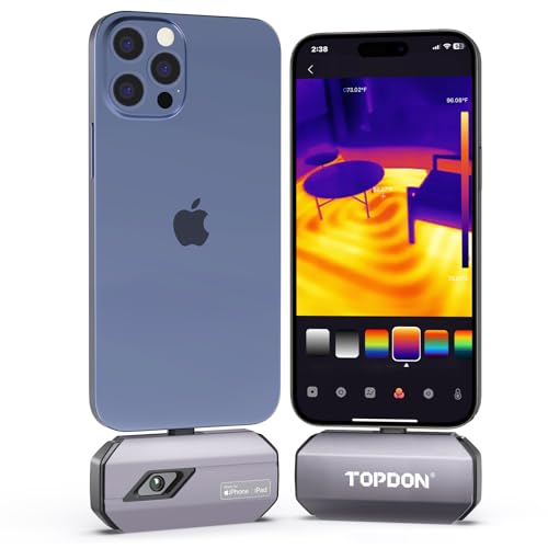 TOPDON TC002C Wärmebildkamera für iPhone 15/16 Serie und iPads(Typ-C Anschluss). IR-Auflösung 512 x 384px, Temperaturbereich von –20 °C bis +550 °C TOPDON TC002C Wärmebildkamera für iPhone 15/16 Serie und iPads(Typ-C Anschluss). IR-Auflösung 512 x 384px, Temperaturbereich von –20 °C bis +550 °C von TOPDON