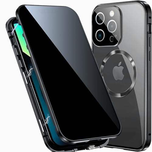 TOPF&B Magnetische Schutzhülle für iPhone 13 Pro Max, Privatsphäre, 360 Grad vollständige Abdeckung, integrierter Sichtschutz und Kameraschutz, kompatibel mit MagSafe, Metall-Stoßfängerhülle für TOPF&B Magnetische Schutzhülle für iPhone 13 Pro Max, Privatsphäre, 360 Grad vollständige Abdeckung, integrierter Sichtschutz und Kameraschutz, kompatibel mit MagSafe, Metall-Stoßfängerhülle für von TOPF&B