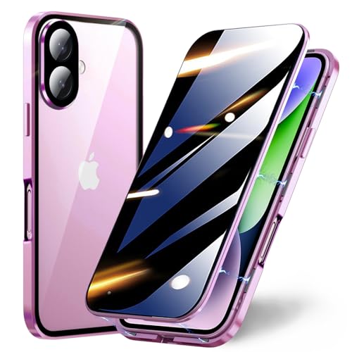 TOPF&B Schutzhülle für iPhone 15 Plus, magnetische Abdeckung, integrierter Sichtschutz und Kameraschutz, 360-Grad-Vollabdeckung, Metall-Stoßfängerhülle für iPhone 15 Plus, Rosa TOPF&B Schutzhülle für iPhone 15 Plus, magnetische Abdeckung, integrierter Sichtschutz und Kameraschutz, 360-Grad-Vollabdeckung, Metall-Stoßfängerhülle für iPhone 15 Plus, Rosa von TOPF&B