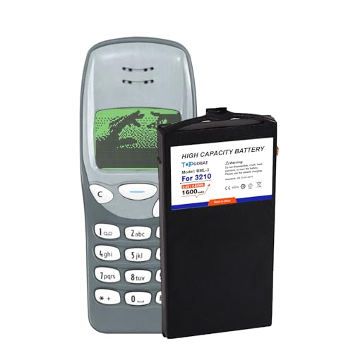 TOPGOBAT Wiederaufladbarer BML-3 Akku,1600mAh Akku mit hoher Kapazität, geeignet für Nokia 3210 3210e 3320 von TOPGOBAT