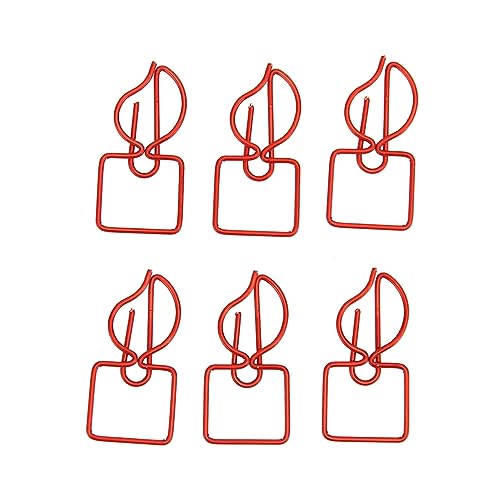 100pcs Mini Red Candle Paper Clips, Kleine Süße Kerzenformpapierklammern Dekorative Metall -Lesezeichen für Dokumente Note Sortierung, Binder Clips Paper -Klemmen für Home 100pcs Mini Red Candle Paper Clips, Kleine Süße Kerzenformpapierklammern Dekorative Metall -Lesezeichen für Dokumente Note Sortierung, Binder Clips Paper -Klemmen für Home von TOPINCN