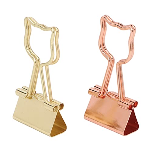 100pcs Paper Clamps Clips Cat Clips, Metallpapierklemmen Lesezeichen mit Starker Klemmkraft für Dokumente, Zertifikate, Rechnungen 100pcs Paper Clamps Clips Cat Clips, Metallpapierklemmen Lesezeichen mit Starker Klemmkraft für Dokumente, Zertifikate, Rechnungen von TOPINCN