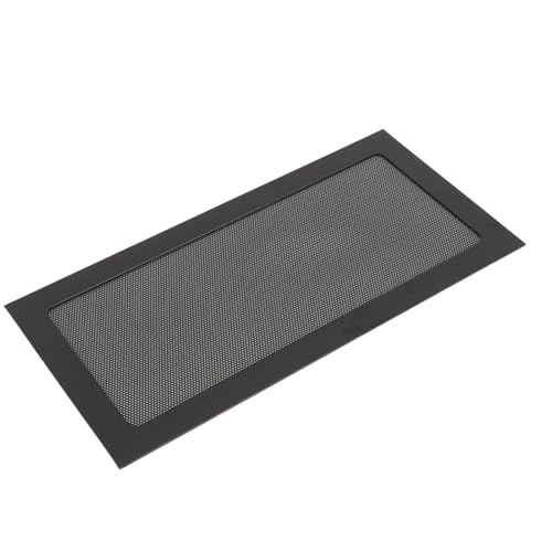 2 Stück PC-Netzgitter mit Magnetischer Rahmenleiste, Computer-Kühler-Lüfter-Staubfilter für Computer-PC-Gehäuse, Feinmaschige PVC-Staubschutzhülle (Black) von TOPINCN