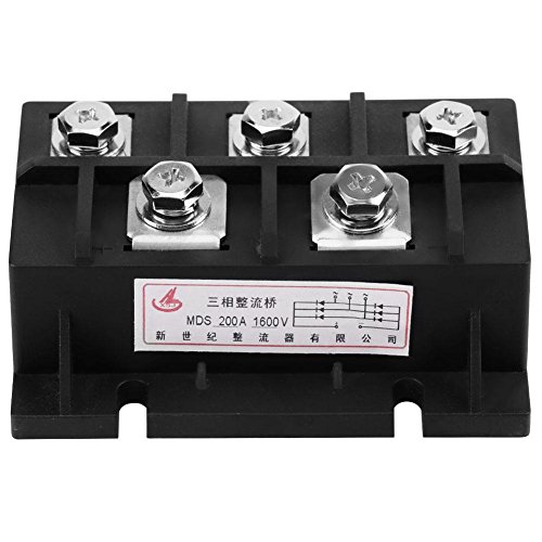 200A Amp 1600V MDS200A Amp Drei Phasen Diode Modul Brücke Gleichrichter Leistung Modul Liefern zum Einzelphase Berichtigung von TOPINCN