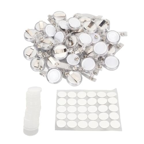 30pcs Retractable Badge Holder, Acrylbadge Reel Clips Halter String für ID -Karten und -Keys, DIY -Namensschilds mit Transparenten Discs für Krankenschwestern Studenten Büro 30pcs Retractable Badge Holder, Acrylbadge Reel Clips Halter String für ID -Karten und -Keys, DIY -Namensschilds mit Transparenten Discs für Krankenschwestern Studenten Büro von TOPINCN