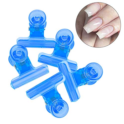 4 Farben C Curve Nail Extension Clips, Multifunktionales Kunststoff -Nagel -Accessoires, Einfach zu Verwenden, um Perfekte Nägel zu Kreieren, 5 Ideal für Anfänger und Fachkräfte (BLUE) von TOPINCN