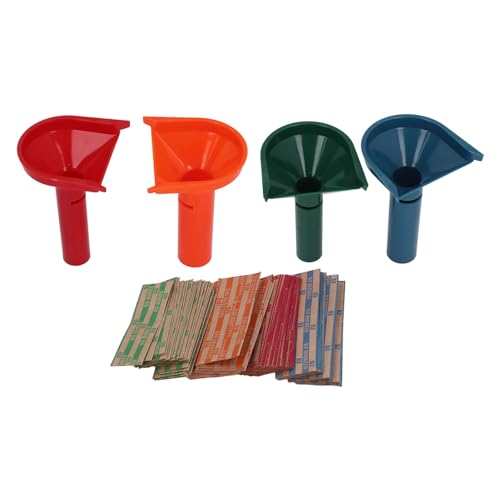 4 PCs Money Wrapper Trichter Form Geldzählrohr mit Geldröhren und Wrappern Set, Vereinfachen Sie das Geldmanagement für Bankenbüros für die Meisten Szenen 4 PCs Money Wrapper Trichter Form Geldzählrohr mit Geldröhren und Wrappern Set, Vereinfachen Sie das Geldmanagement für Bankenbüros für die Meisten Szenen von TOPINCN