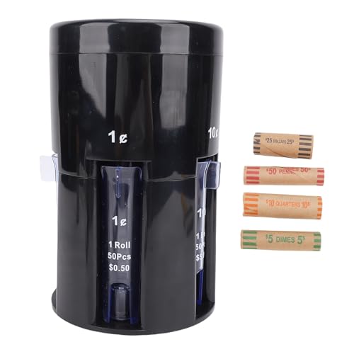 Automatischer Coines Sortierer, 5 in 1 Coines Counter mit Coines Wrappers, Leerer Schweinebank -Coines Bank Jar Compact Digital Coines Sorter Machine Coines Inhaber für Home Automatischer Coines Sortierer, 5 in 1 Coines Counter mit Coines Wrappers, Leerer Schweinebank -Coines Bank Jar Compact Digital Coines Sorter Machine Coines Inhaber für Home von TOPINCN