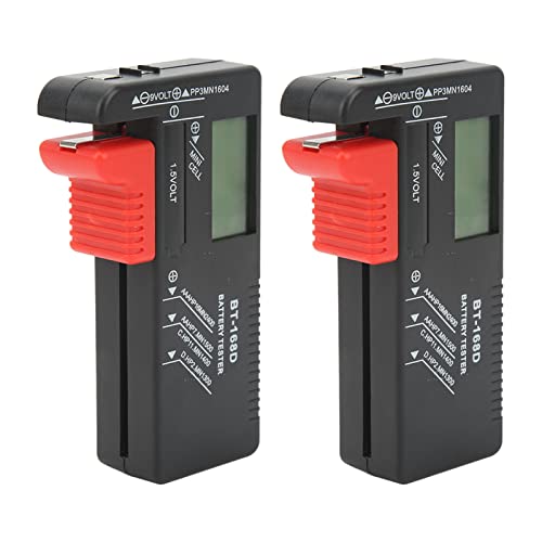 Batterieprüfungskapazitätstestermesser für AA AAA 9V 1,5 V - Digital Display -Tool für Effiziente Tests - Tragbar und Bequem von TOPINCN
