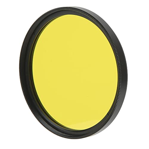 Digitalkamera-Filter, 55 Mm, Tragbar, Wasserfest, Reflexionsarm, Farblinsenfilter für Fotografie (Gelb) von TOPINCN