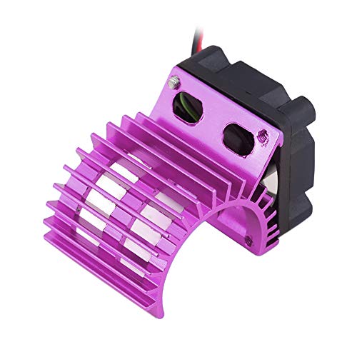 Kühlkörpermotor -Kühler Effizienter Kühllüfter für 1/10 Skala Elektrisches RC -Auto 380/390 Motor Aluminiumlegierung Lila Lila (PURPLE) von TOPINCN